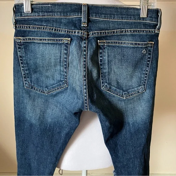Rag & Bone Burnley Tomboy Distressed Denim Jeans size 26 - Picture 8 of 11